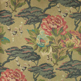 Paeonia - Lacquer Gold Wallpaper