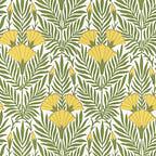 Floral Fanfare - Vivid Yellow Wallpaper
