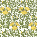 Floral Fanfare - Vivid Yellow Wallpaper