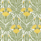 Floral Fanfare - Vivid Yellow Wallpaper