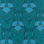 Floral Fanfare - Cornflower Blue Wallpaper