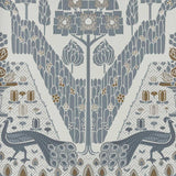 Peacock Topiary - Monochrome Wallpaper