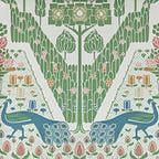 Peacock Topiary - Fern Green Wallpaper