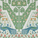 Peacock Topiary - Fern Green Wallpaper