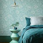 Eden - Soft Teal Wallpaper