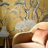 Kyoto Blossom - Golden Yellow Wall Mural