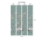 Kyoto Blossom - Mist Blue Wall Mural