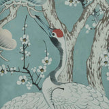 Kyoto Blossom - Mist Blue Wall Mural