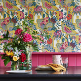Pineapple Garden - Yellow Wallpaper