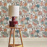 Pineapple Garden - Apricot Wallpaper