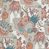 Pineapple Garden - Apricot Wallpaper