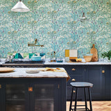 Flower Meadow - Celeste Turquoise Wallpaper