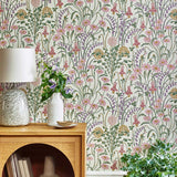 Flower Meadow - Cream Wallpaper