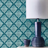 Calico Shell - Aqua Wallpaper