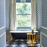 Calico Shell - Colbalt Blue Wallpaper