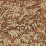 Palmette - Clay Brown Wallpaper