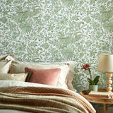 Palmette - Sage Green Wallpaper