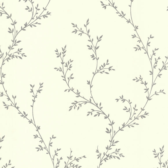 Milton Silver Luxury Leaf Wallpaper - 1601-103-01