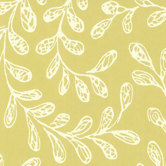 Audley Yellow Luxury Leaf Wallpaper - 1601-104-01