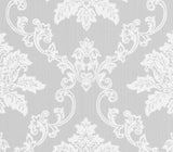 Hampton Grey Luxury Damask Wallpaper - 1601-106-05