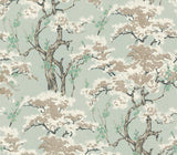 Harewood Seafoam Green Luxury Chinoiserie Wallpaper - 1602-100-02