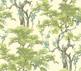 Harewood Lime Green Luxury Chinoiserie Wallpaper - 1602-100-06