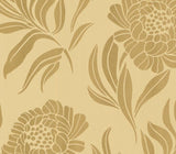 Chatsworth Gold Luxury Floral Wallpaper - 1602-106-03