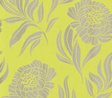 Chatsworth Lime Green Luxury Floral Wallpaper - 1602-106-05