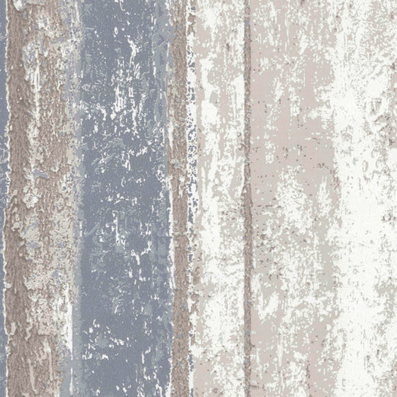 Linea Denim Blue Grey Luxury Striped Wallpaper