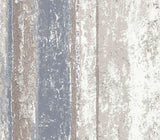 Linea Denim Blue Grey Luxury Striped Wallpaper