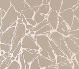 Glaze Coral Copper Luxury Geometric Wallpaper