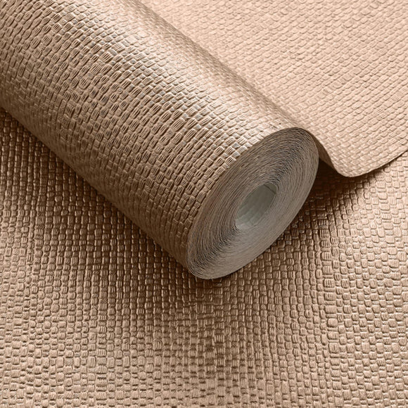 Serena Copper Luxury Textured Wallpaper