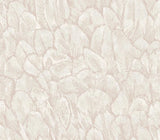 Tranquil Pearl Cream Luxury Feather Wallpaper