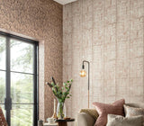 Tranquil Beach Copper Luxury Feather Wallpaper