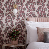 Rosetta Rose Pink Luxury Leaf Wallpaper