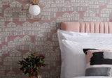Maison Rose Pink Luxury Patterned Wallpaper