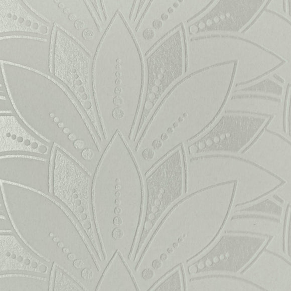 Astoria Ivory Cream Luxury Flock Wallpaper