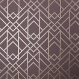 Metro Cassis Purple Luxury Geometric Wallpaper