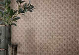 Elodie Burnished Gold Luxury Foil Wallpaper
