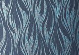 Ripple Blue Dusk Luxury Feature Wallpaper