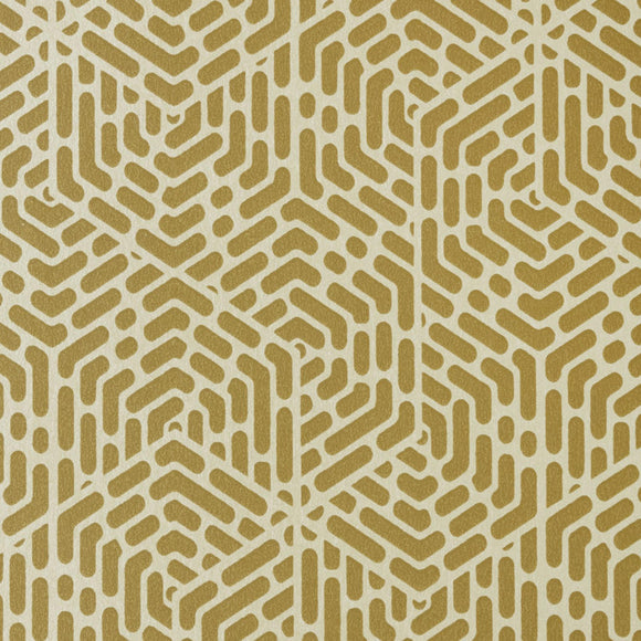 Willow Honey Yellow Luxury Geometric Wallpaper
