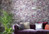Pavilion Rose Pink Luxury Toile Wallpaper
