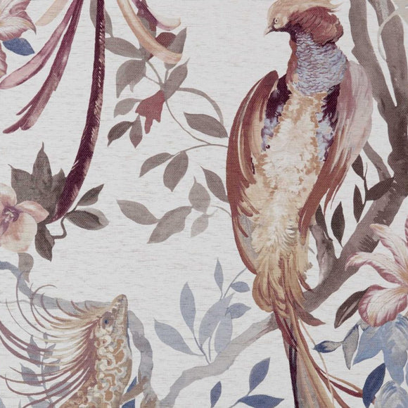 Bird Sonnet Chambray Blue Luxury Paperweave Wall Mural
