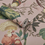 Bird Sonnet Blush Pink Luxury Bird Wallpaper