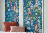 Bird Sonnet Royal Blue Luxury Bird Wallpaper