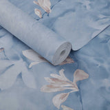 Trailing Magnolia Chambray Blue Luxury Floral Wall Mural